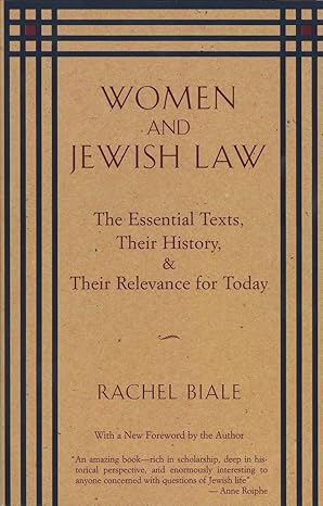 Biale, Women and Jewish Law